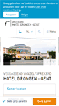 Mobile Screenshot of hoteldrongen.be