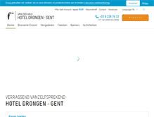 Tablet Screenshot of hoteldrongen.be